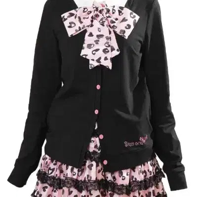 [BUNJANG] Y2K Pink Gyaru School Uniform Rental Set / [고퀼리티 실사진] y2k 핑크 갸루 교복 대여 호피 졸업사진 졸사 컨셉