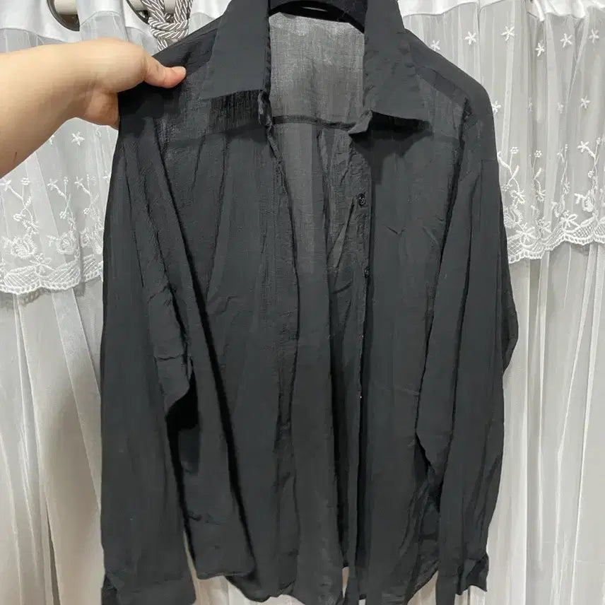 [BUNJANG] Big Size Sheer Blouse / 빅사이즈시스루블라우스 민먼데이 앙투 투투 리리앤코 공구우먼 당당걸 핫핑