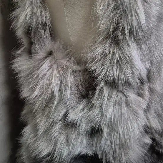 [BUNJANG] Real Fox Fur Vest / 여성 폭스 퍼 베스트 /리얼퍼