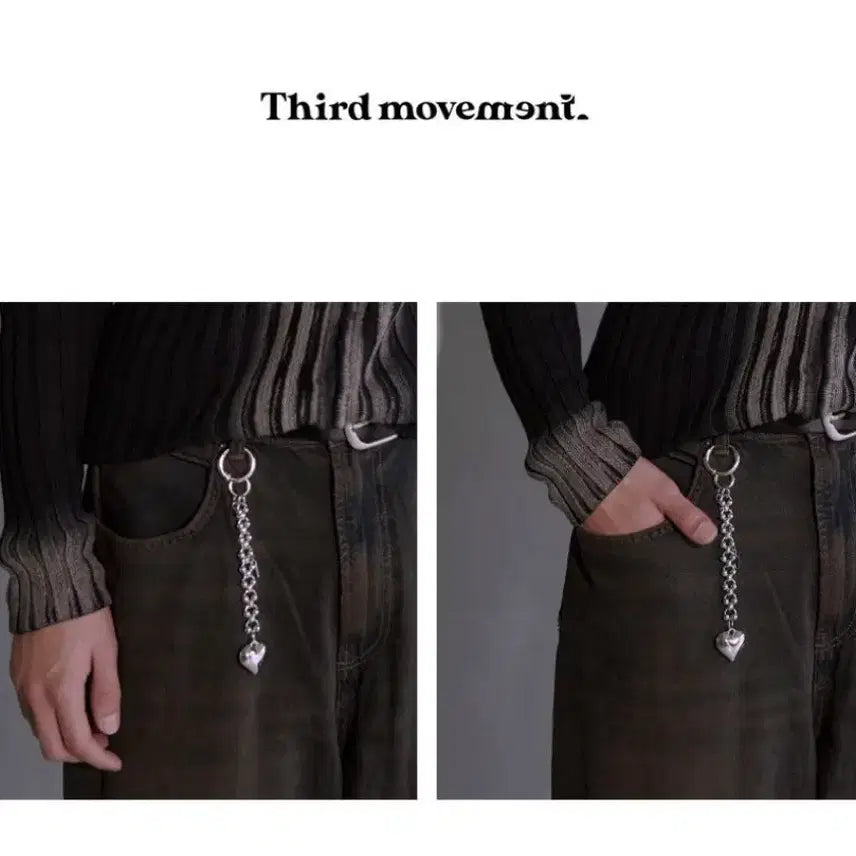 [BUNJANG] Third Movement Heart Drop Chain Keyring / Third movement 써드무브먼트 하트 드롭 체인 키링