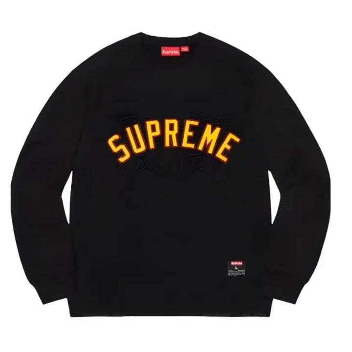[BUNJANG] Supreme Arch Logo Crewneck Black / 슈프림 최고 아치로고 크루넥 블랙