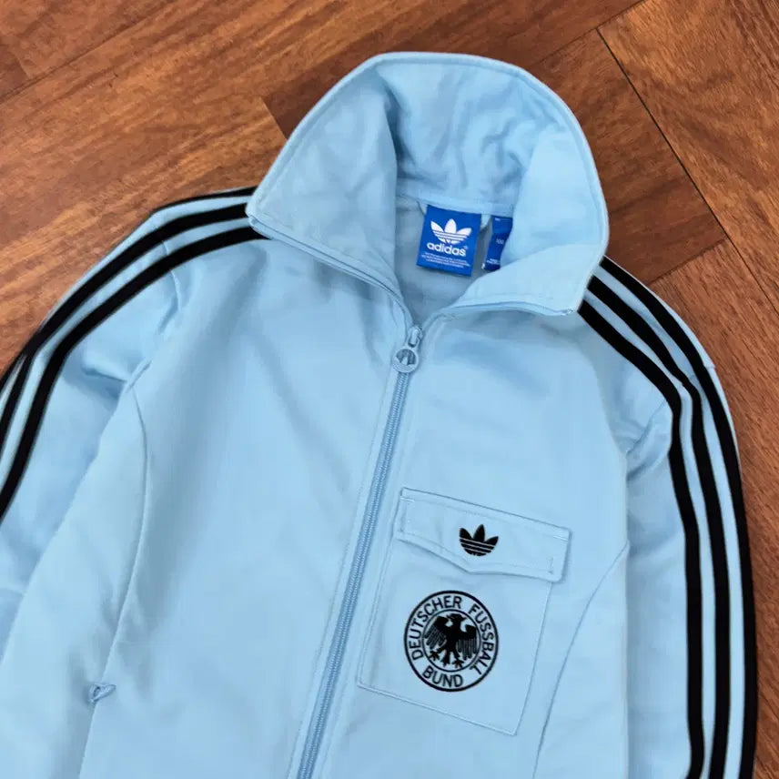 [BUNJANG] Adidas Germany National Team Sky Blue Track Top Jersey / 100 아디다스 독일 축구대표팀 스카이블루 트랙탑 져지