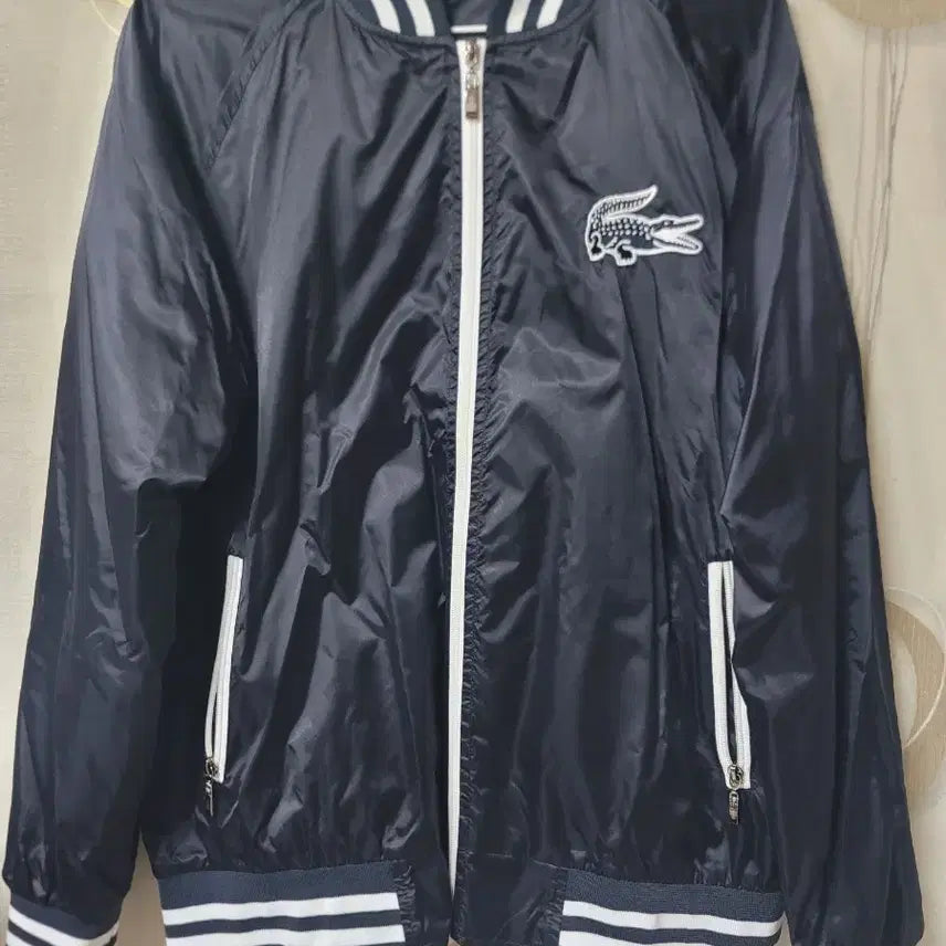 [BUNJANG] Lacoste Navy Windbreaker Jumper Size 100 / 라코스테 네이비 바람막이 점퍼 100