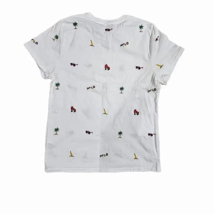[BUNJANG] Polo Ralph Lauren All-Over Pony Embroidered T-Shirt / [보이즈LG] 폴로 랄프로렌 올-오버 포니 패턴 자수 반팔 티셔츠