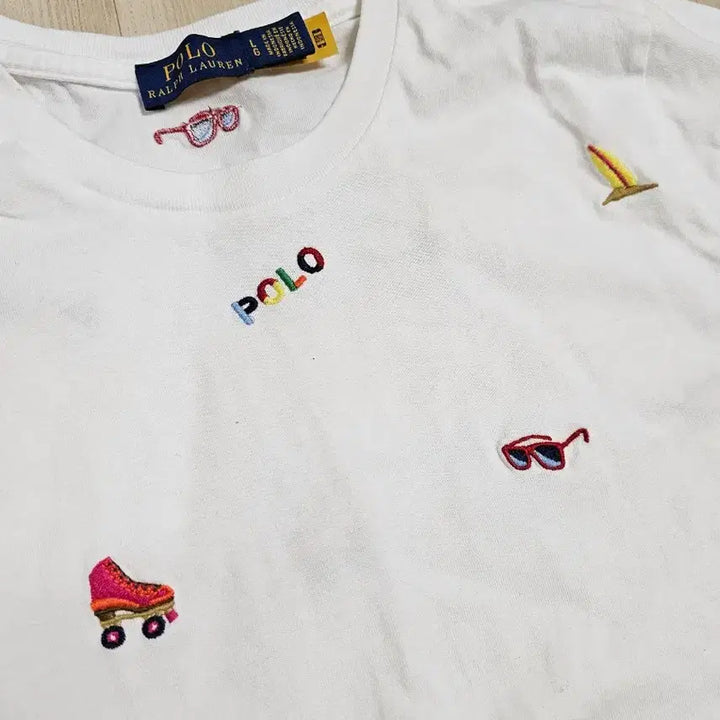 [BUNJANG] Polo Ralph Lauren All-Over Pony Embroidered T-Shirt / [보이즈LG] 폴로 랄프로렌 올-오버 포니 패턴 자수 반팔 티셔츠