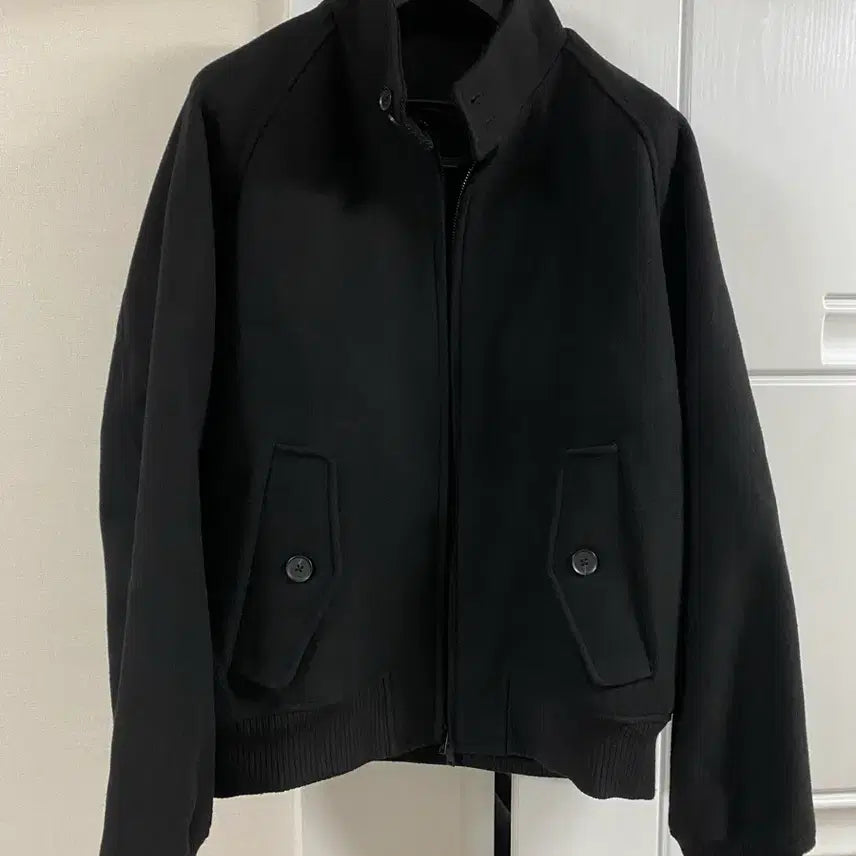 [BUNJANG] Musinsa Standard Wool Blend Harrington Jacket Black L / 무신사 스탠다드 울 블렌드 해링턴 재킷 블랙 L