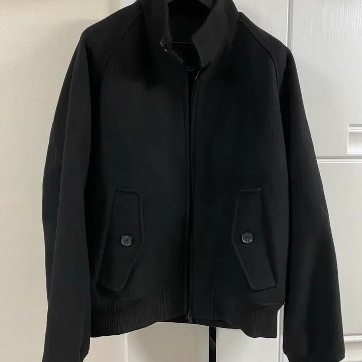 [BUNJANG] Musinsa Standard Wool Blend Harrington Jacket Black L / 무신사 스탠다드 울 블렌드 해링턴 재킷 블랙 L