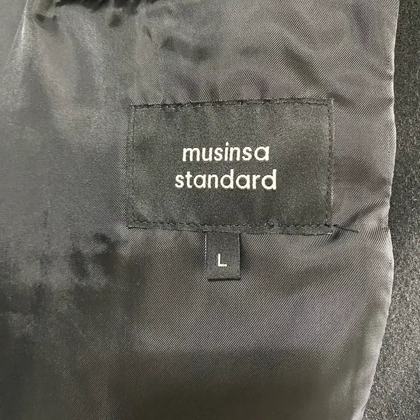 [BUNJANG] Musinsa Standard Wool Blend Harrington Jacket Black L / 무신사 스탠다드 울 블렌드 해링턴 재킷 블랙 L