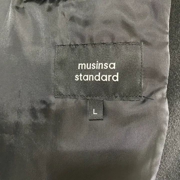 [BUNJANG] Musinsa Standard Wool Blend Harrington Jacket Black L / 무신사 스탠다드 울 블렌드 해링턴 재킷 블랙 L