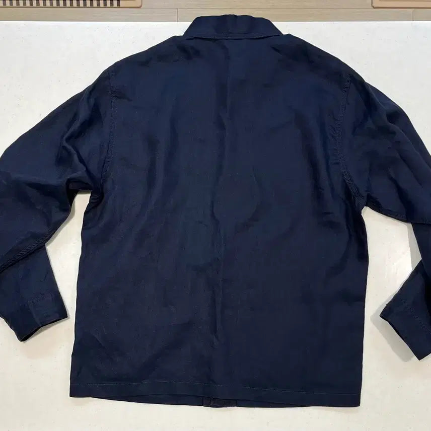 [SOLD OUT] 유니클로 C 프리미엄리넨셔츠자켓 네이비 L