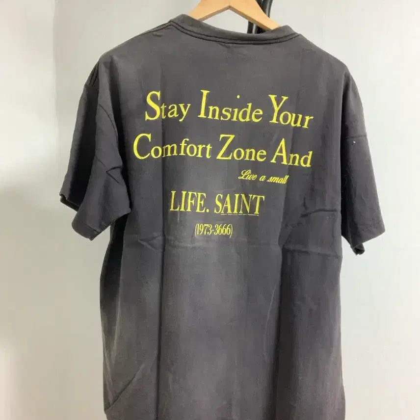[BUNJANG] SAINT MICHAEL Black Short Sleeve T-Shirt XL / 세인트 미카엘(SAINT MICHAEL) 블랙 반팔 티셔츠 XL