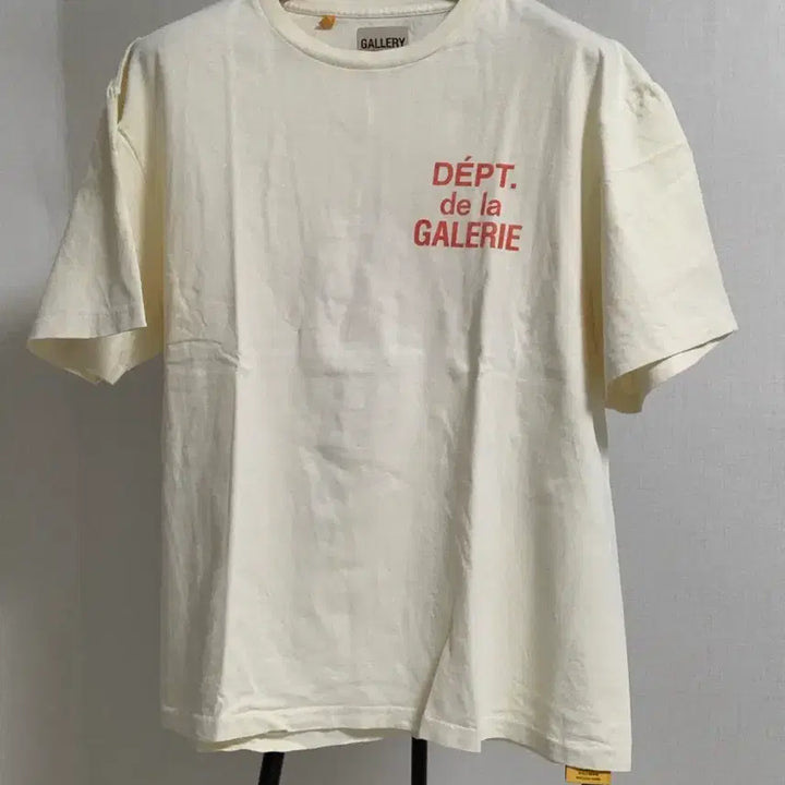[BUNJANG] Gallery Dept Cream Short Sleeve T-Shirt XL / 갤러리 디파트먼트 크림 컬러 반팔 XL