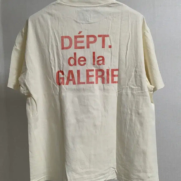 [BUNJANG] Gallery Dept Cream Short Sleeve T-Shirt XL / 갤러리 디파트먼트 크림 컬러 반팔 XL