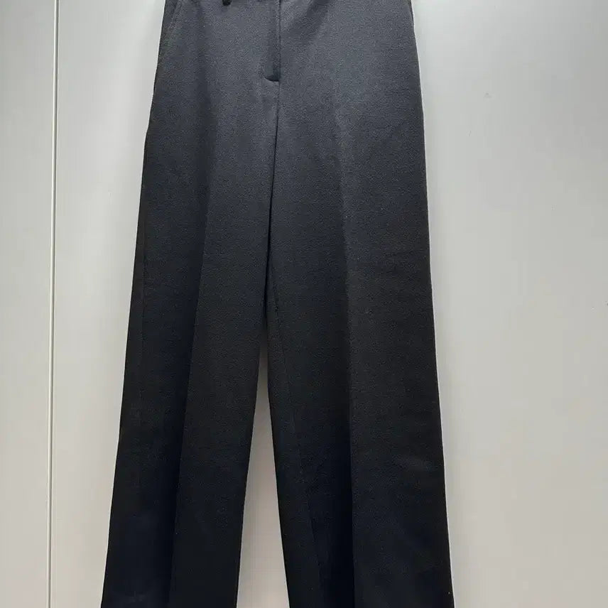 [BUNJANG] Basic Black Semi-Slim Slacks / 블랙 기본 슬랙스 세미