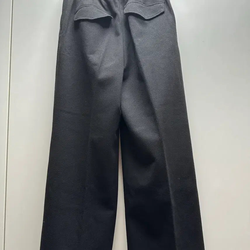 [BUNJANG] Basic Black Semi-Slim Slacks / 블랙 기본 슬랙스 세미