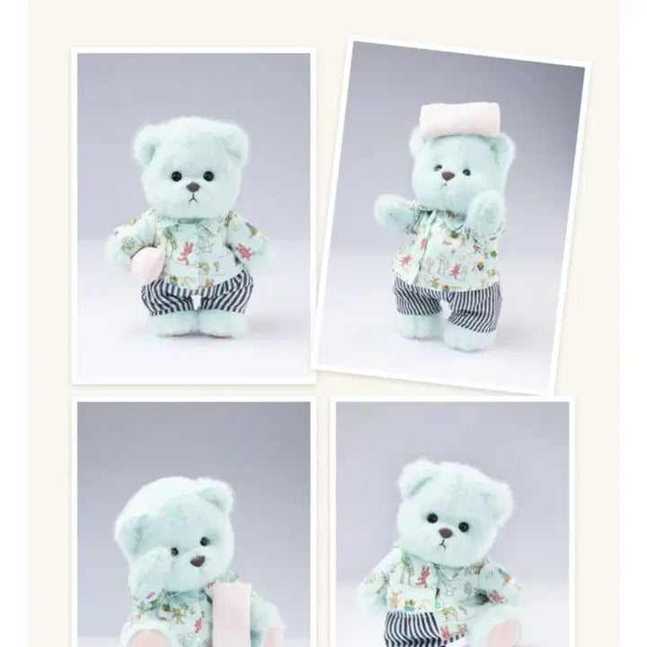 [BUNJANG] Teddy Tails Sleepyhead S 20cm Articulated Bear Doll / 새상품)테디테일즈 슬리피헤드S_공홈 정품_20cm 관절 민트 곰인형_소품