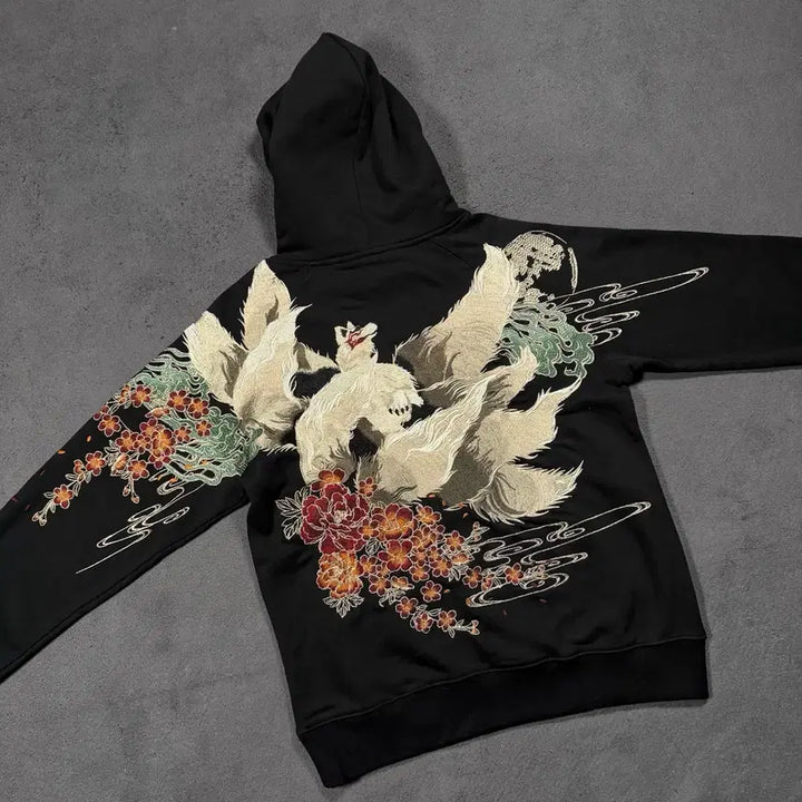 [SOLD OUT] Japanes vintage Satori 오리엔탈 자수 후드티