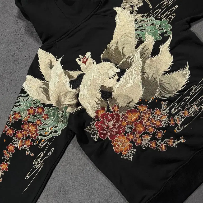 [SOLD OUT] Japanes vintage Satori 오리엔탈 자수 후드티