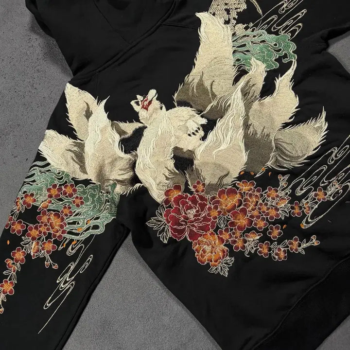[SOLD OUT] Japanes vintage Satori 오리엔탈 자수 후드티
