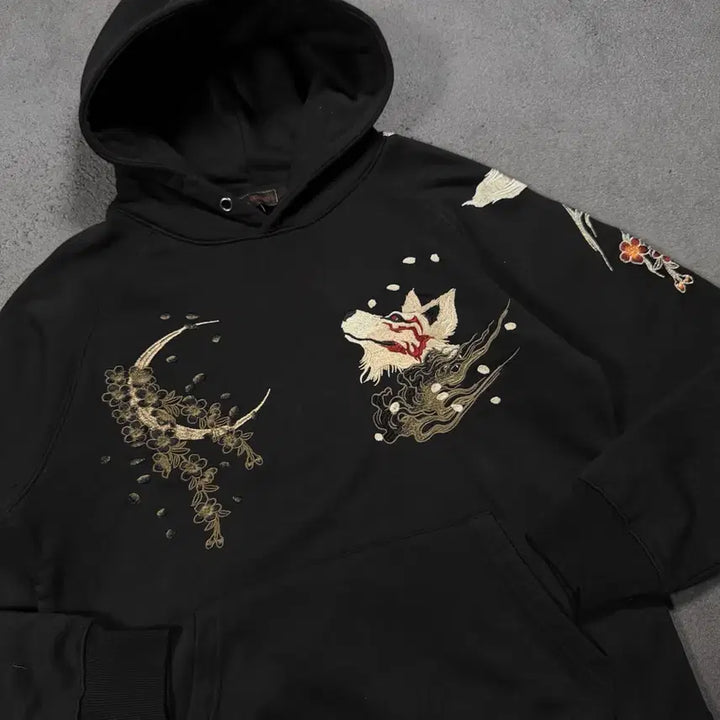 [SOLD OUT] Japanes vintage Satori 오리엔탈 자수 후드티