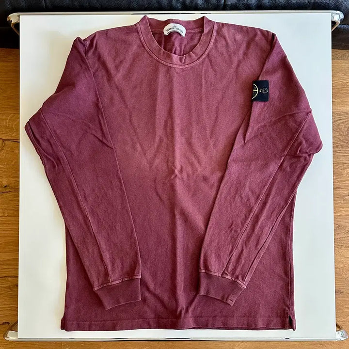 [BUNJANG] Stone Island Long Sleeve Sweatshirt Burgundy XL / 스톤아일랜드 롱슬리브 스웨트셔츠 버건디 XL사이즈 신품급