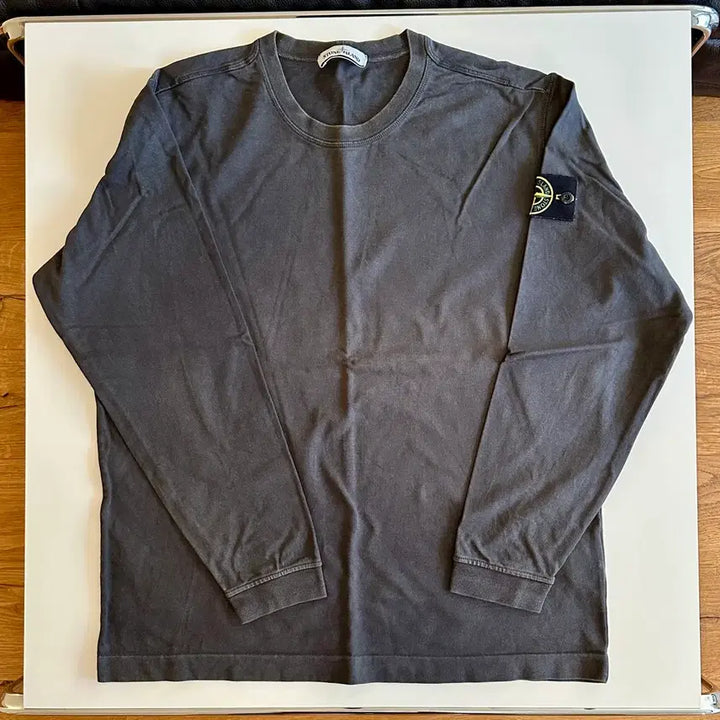 [BUNJANG] Stone Island Long Sleeve Sweatshirt Dark Grey XL / 스톤아일랜드 롱슬리브 스웨트셔츠 다크그레이 XL사이즈 신품급