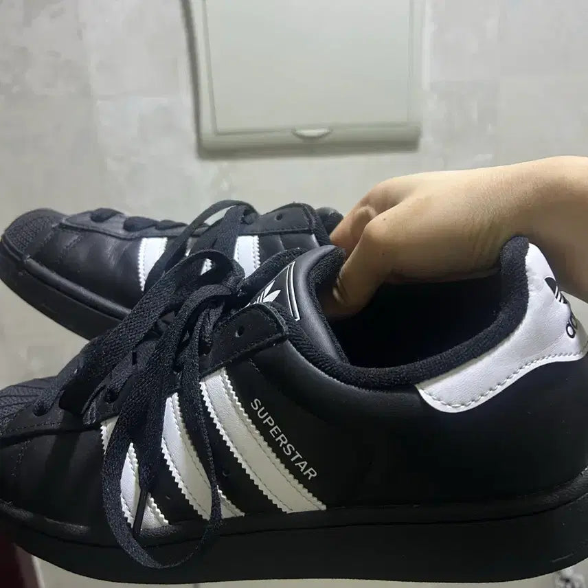 [BUNJANG] Adidas Superstar II - Black/White Sneakers / 아디다스 슈퍼스타 II - 블랙: 화이트 / JI0079