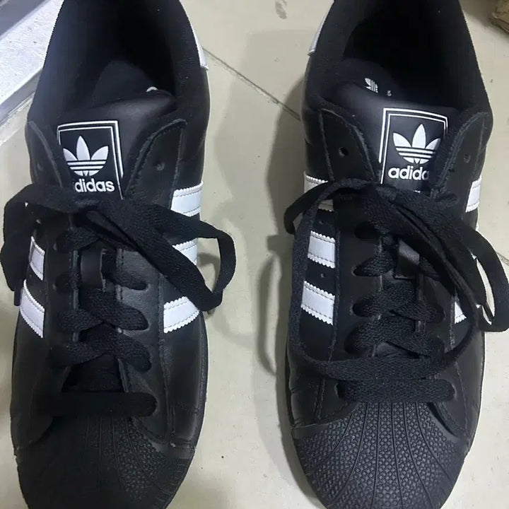 [BUNJANG] Adidas Superstar II - Black/White Sneakers / 아디다스 슈퍼스타 II - 블랙: 화이트 / JI0079