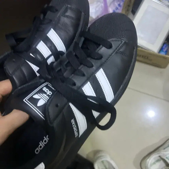 [BUNJANG] Adidas Superstar II - Black/White Sneakers / 아디다스 슈퍼스타 II - 블랙: 화이트 / JI0079