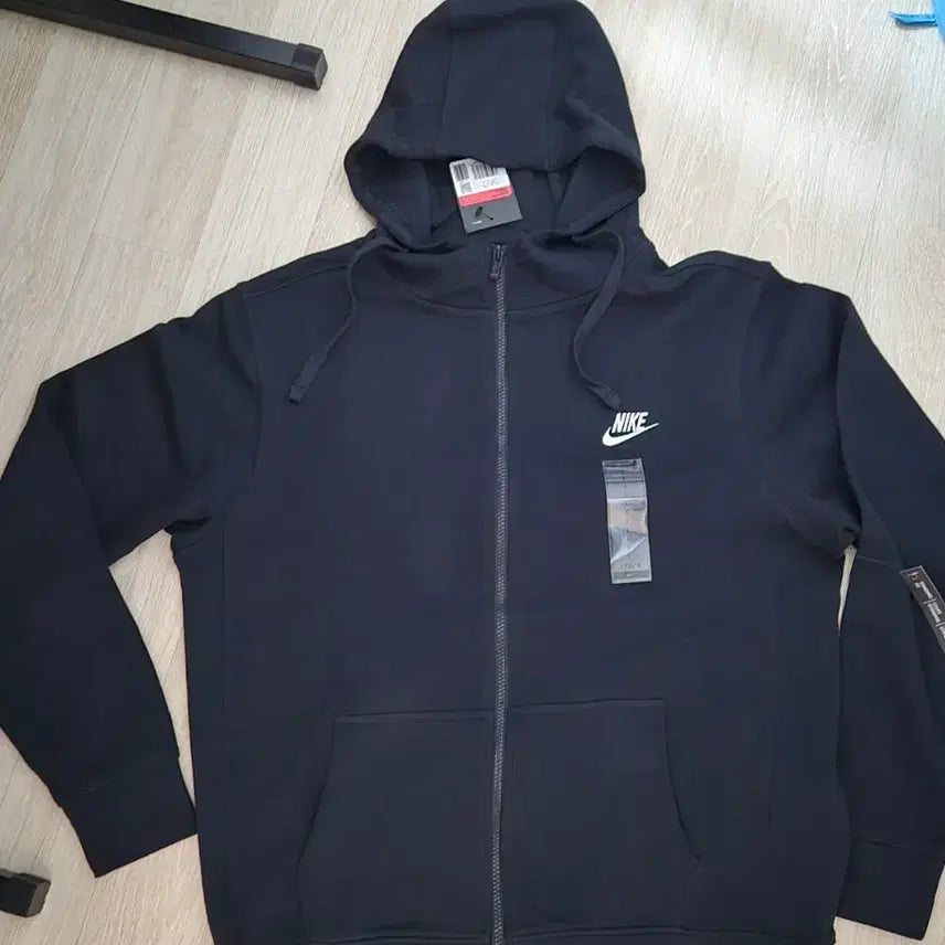 [BUNJANG] Nike Black Hoodie Zip-up (L) / 나이키 블랙 후드집업 L사이즈 새상품