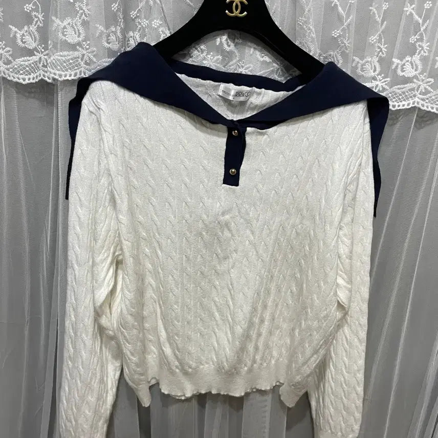 [BUNJANG] Sailor Knit Cardigan / 세일러니트 봄가디건아뜨랑스메이빈스프롬비기닝플라이모델민먼데이리리앤코공구우먼
