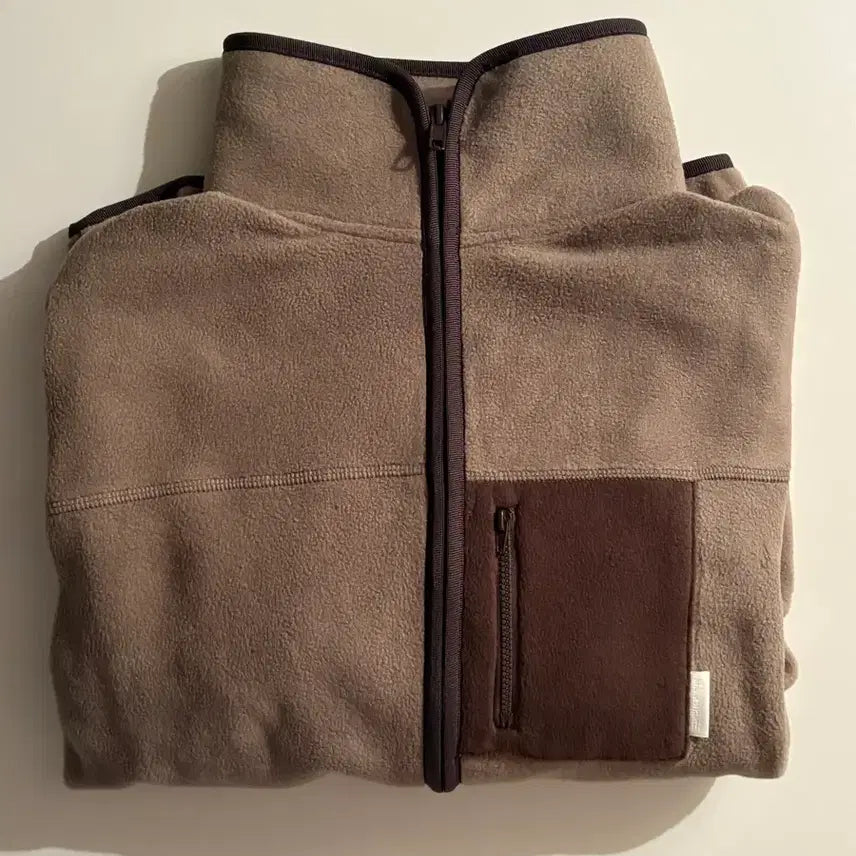 [BUNJANG] Mazone Fleece Zip-Up Jacket (Cocoa, M) / (택포,새상품) 마조네 후리스집업 M