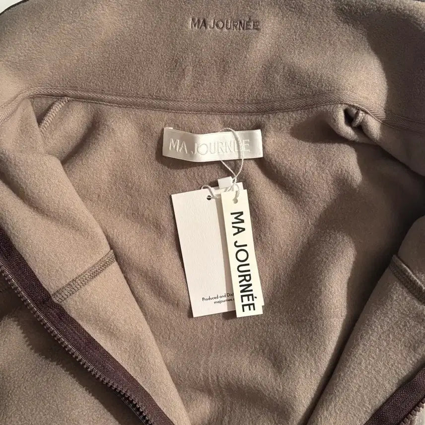 [BUNJANG] Mazone Fleece Zip-Up Jacket (Cocoa, M) / (택포,새상품) 마조네 후리스집업 M