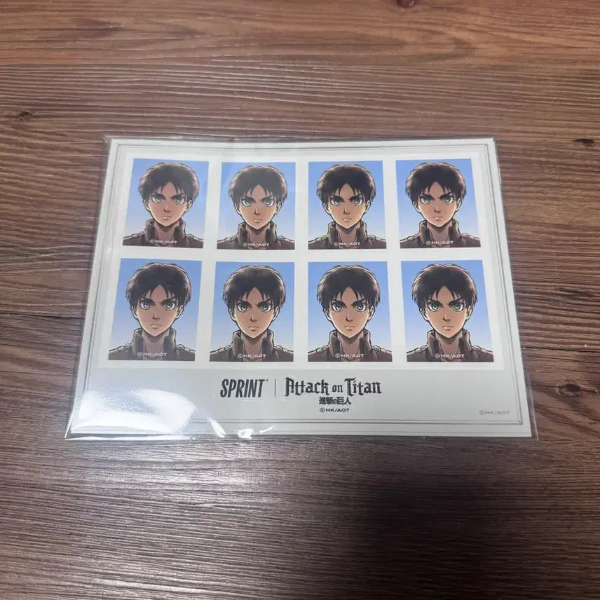 [BUNJANG] GS25 Attack on Titan Eren Portrait Sticker / GS25 진격의 거인 증명사진 스티커 에렌