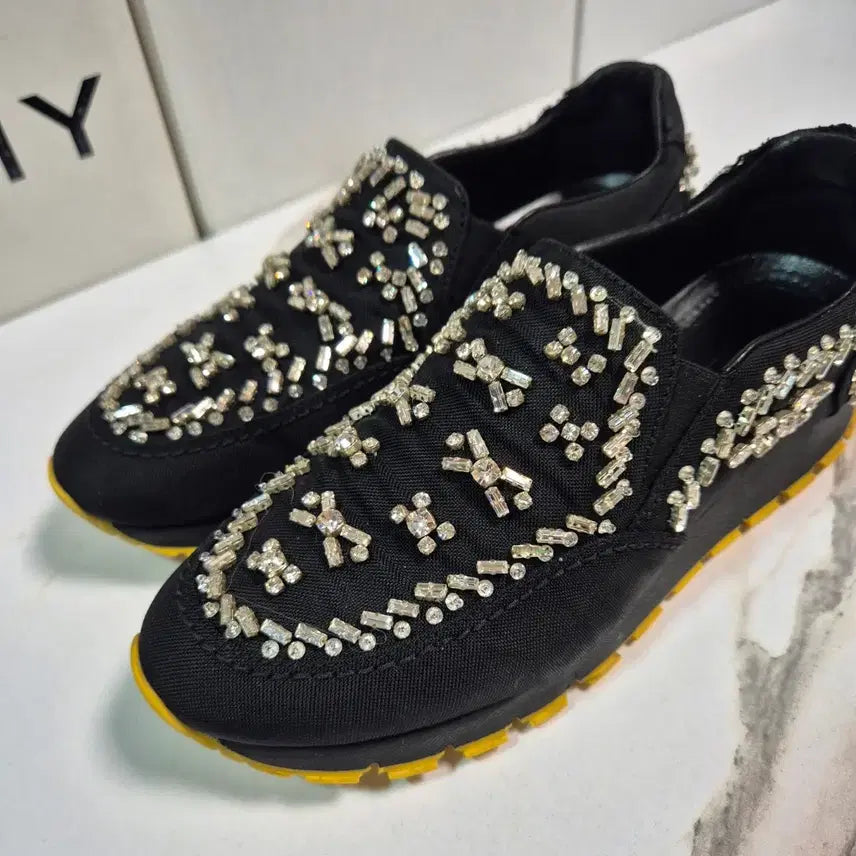 [BUNJANG] Prada Crystal Sneakers Women&