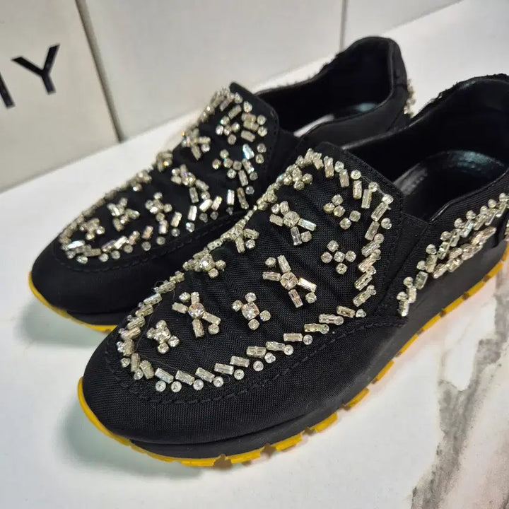 [BUNJANG] Prada Crystal Sneakers Women&