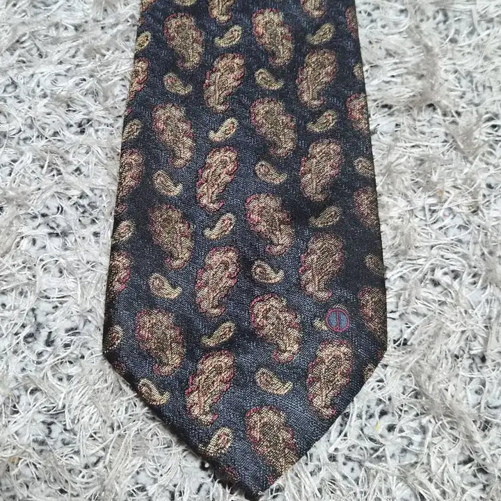 [BUNJANG] Dunhill Paisley Pattern Necktie / 던힐Dunhill 페이즐리 패턴 넥타이 Free - N45