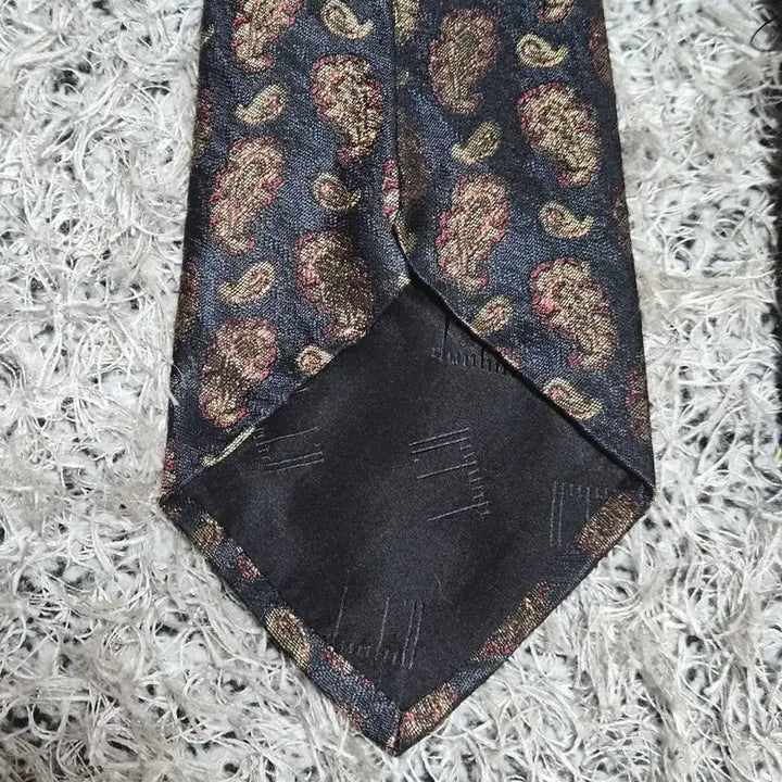 [BUNJANG] Dunhill Paisley Pattern Necktie / 던힐Dunhill 페이즐리 패턴 넥타이 Free - N45