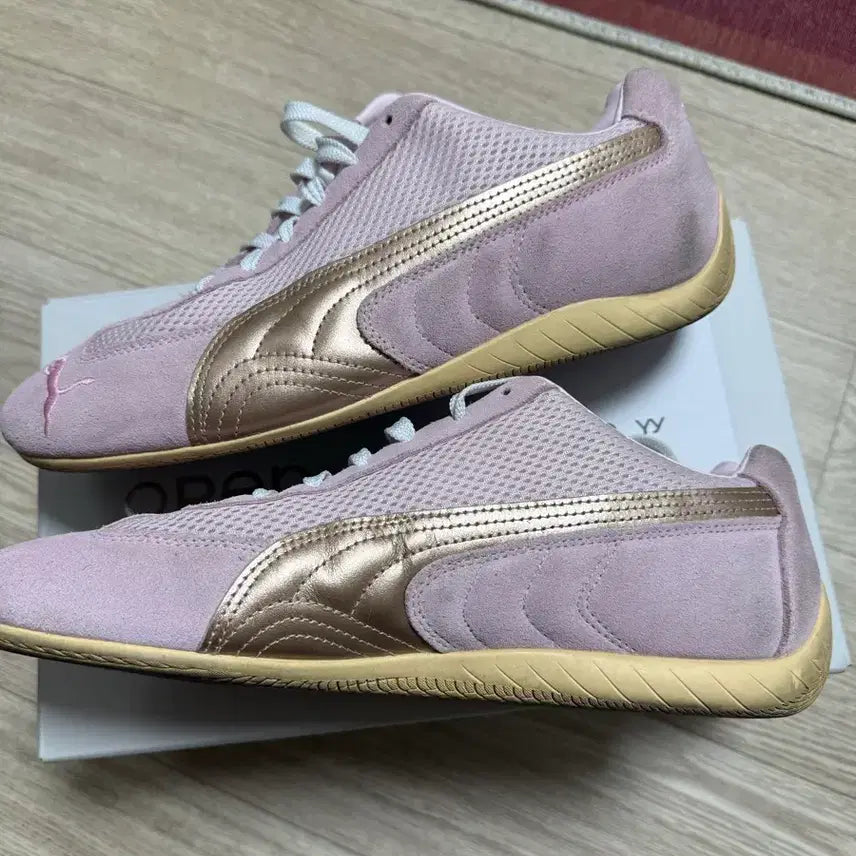 [BUNJANG] Puma x Open YY Speedcat Pink Sneakers / 푸마 x 오픈yy 콜라보 스피드캣 핑크 275사이즈
