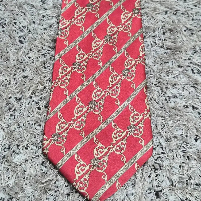 [BUNJANG] Versace Medusa Pattern Tie / 베르사체Versace 메두사 패턴 넥타이 Free - N49
