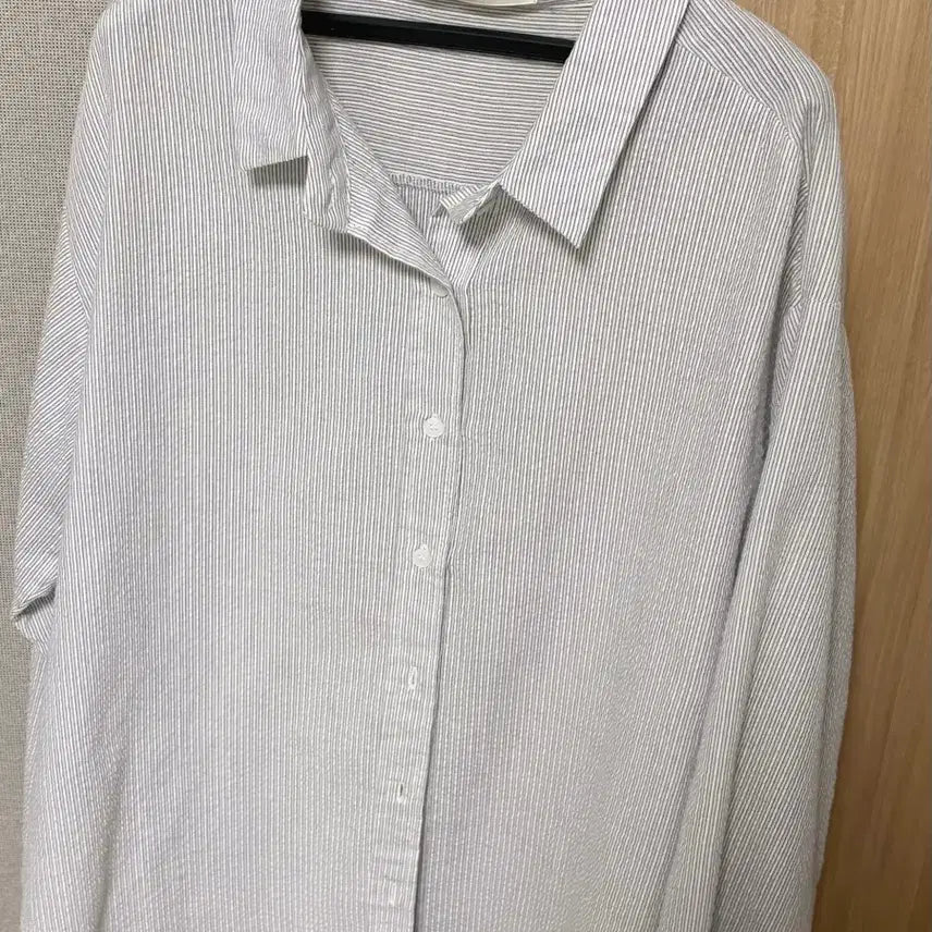 [SOLD OUT] 리넨느 시어서커 셔츠 light gray