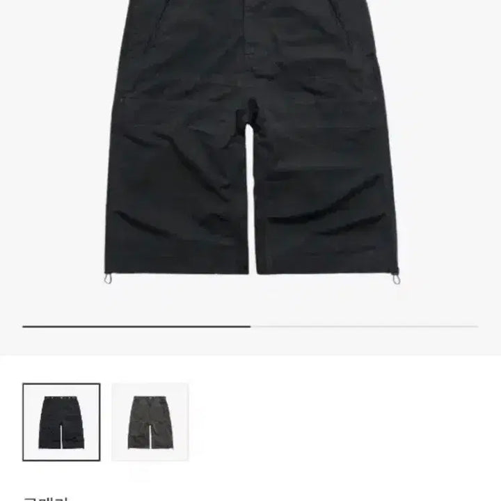 [BUNJANG] Polytelu Rebuild 6-Cut Work Pants Black / [3] 폴리테루 리빌드 6컷 워크팬츠 블랙