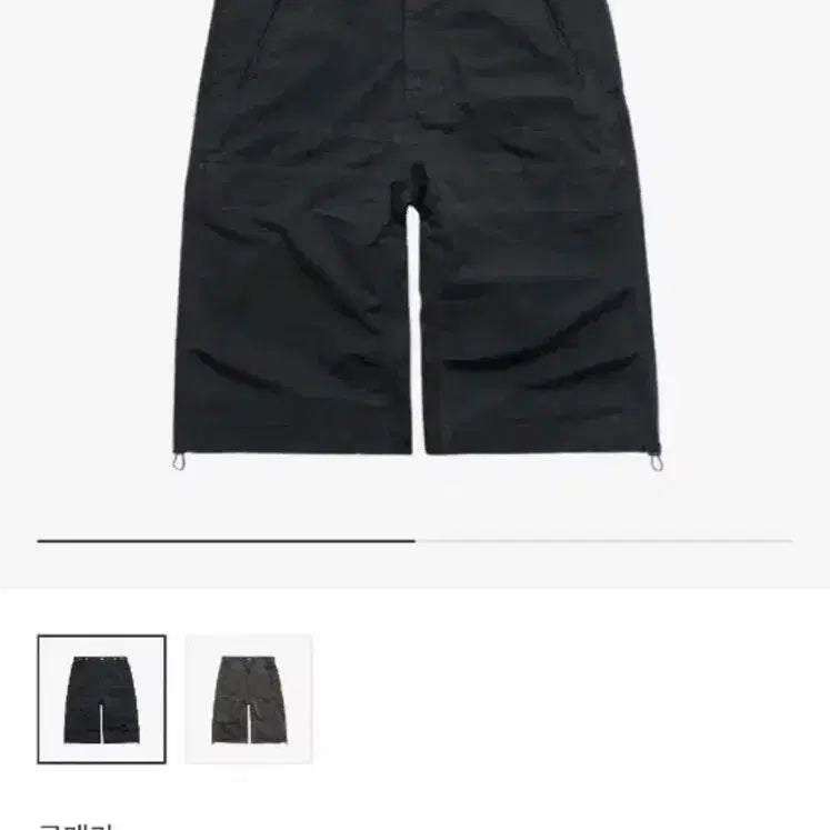 [BUNJANG] Polytelu Rebuild 6-Cut Work Pants Black / [3] 폴리테루 리빌드 6컷 워크팬츠 블랙
