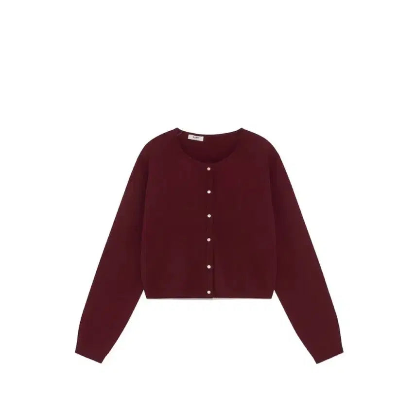 [BUNJANG] Glony Loose Fit Cardigan Wine / 글로니 루즈핏 가디건 와인