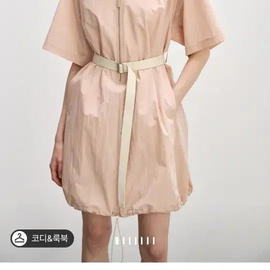[BUNJANG] System Crinkle Belted Collar Zip-Up Dress / 시스템 크링클 벨티드 카라 집업  원피스 24년제품 상태최상!!