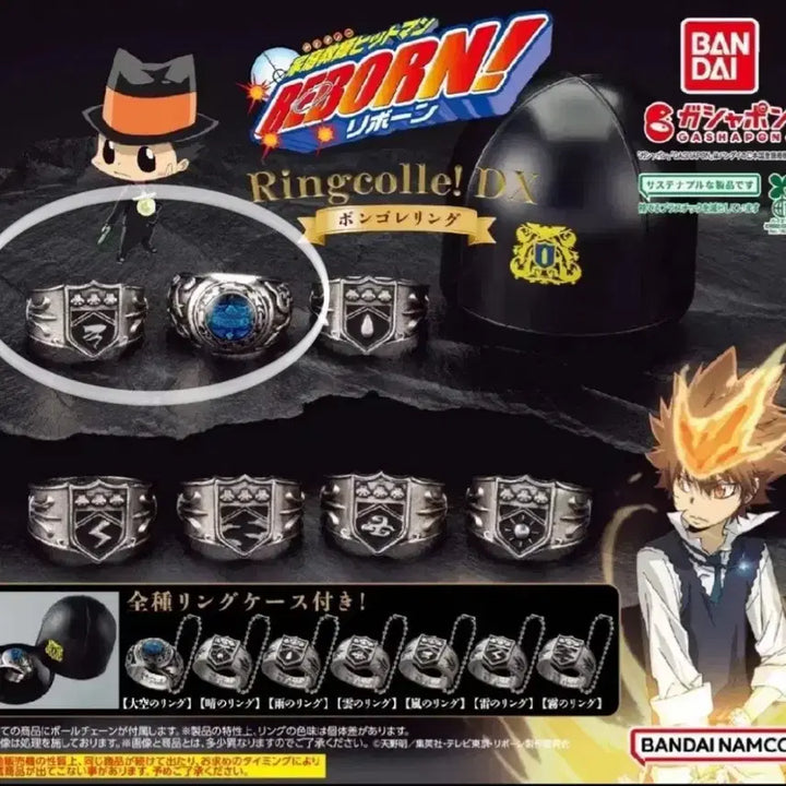 [BUNJANG] Katekyo Hitman Reborn! Vongola Ring Bundle Set / (미개봉) 가정교사 히트맨 리본 가히리 봉고레링 대공링 폭풍 일괄