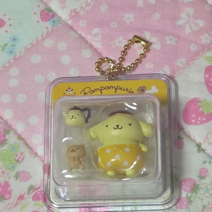 [BUNJANG] Sanrio Pompompurin Miniature Charm Keychain / 폼폼푸린 미니어처참 키링