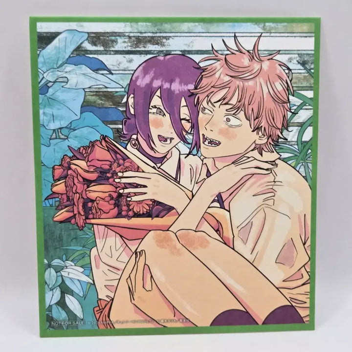 [BUNJANG] Chainsaw Man Reze Denji Illustration Mini Shikishi by Tatsuki Fujimoto / 굿즈 체인소맨 레제 덴지 일러스트 미니 색지 후지모토 타츠키