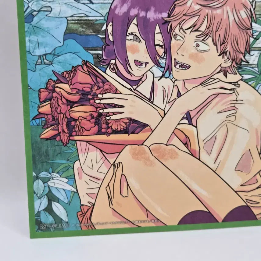 [BUNJANG] Chainsaw Man Reze Denji Illustration Mini Shikishi by Tatsuki Fujimoto / 굿즈 체인소맨 레제 덴지 일러스트 미니 색지 후지모토 타츠키
