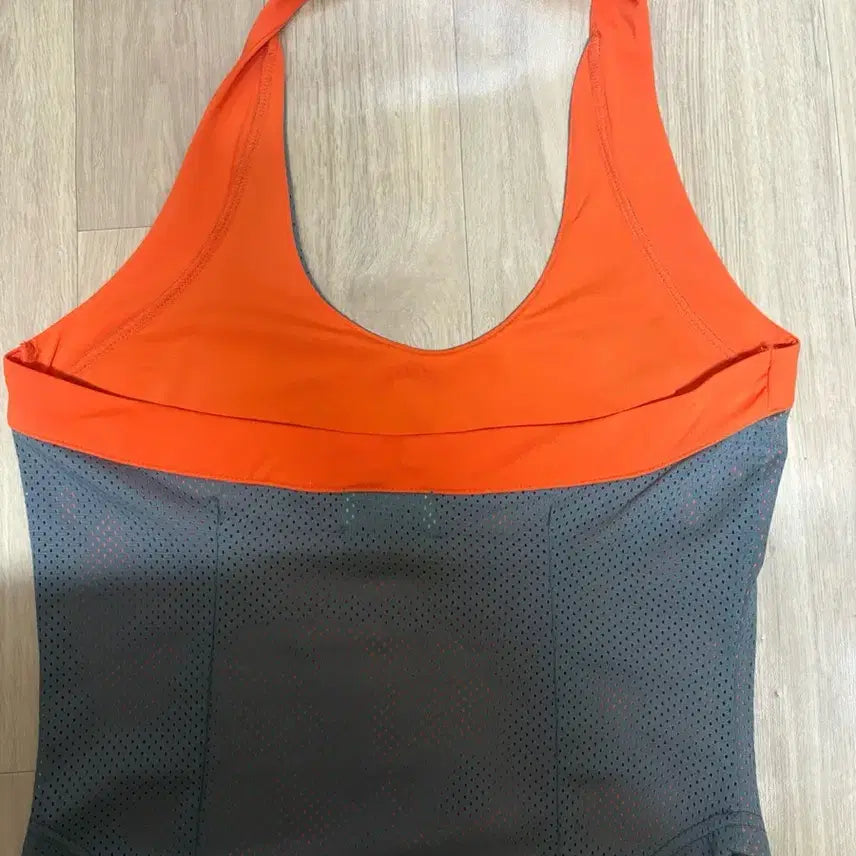 [BUNJANG] PLEASENOFOLLOW Mesh Halter Top / PLEASENOFOLLOW 메쉬 탑 홀터넥 오렌지 그레이